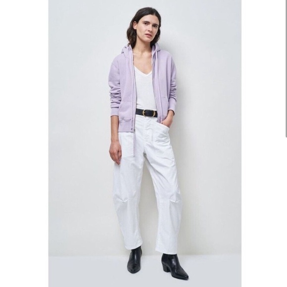 Nili Lotan Callie Zip Up Hoodie Lavender - Picture 2 of 11